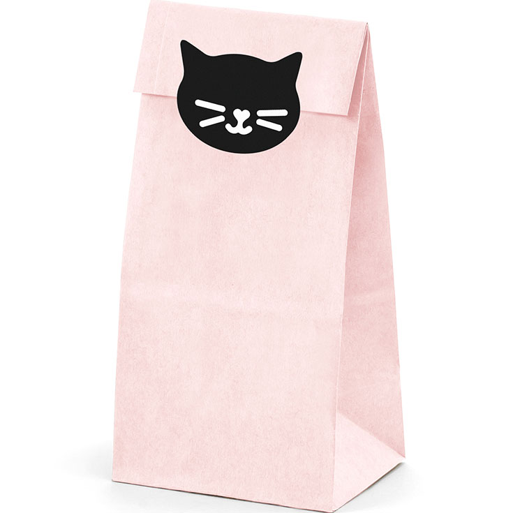 6 Black Cat Treat Bags