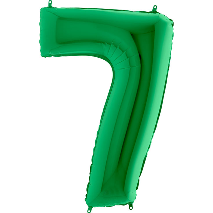 Zahlen-Folienballon 7 - Green - 100 cm
