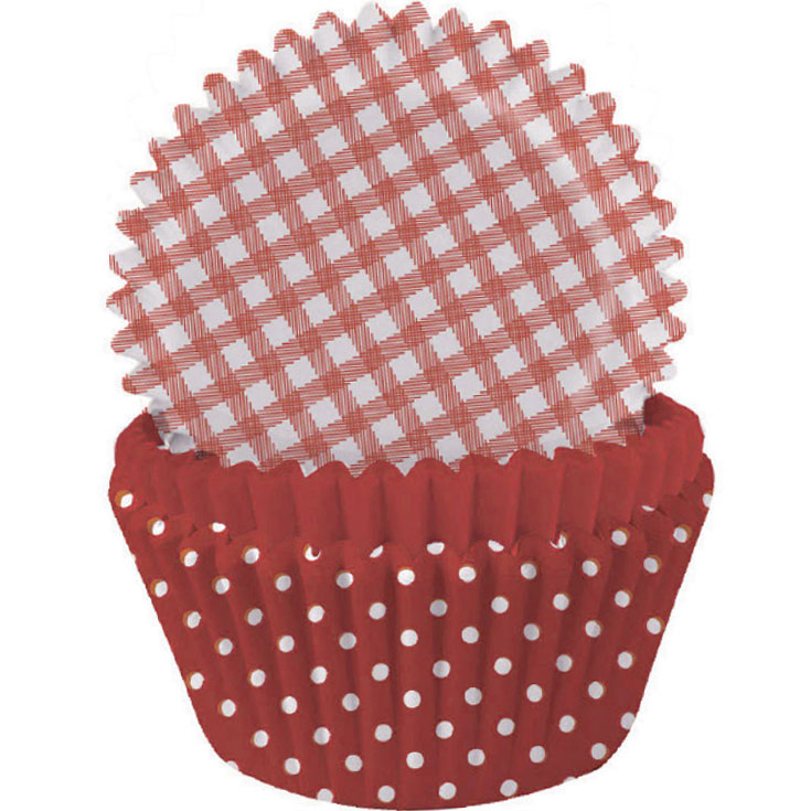 Cupcake Cases - Assorted Red 