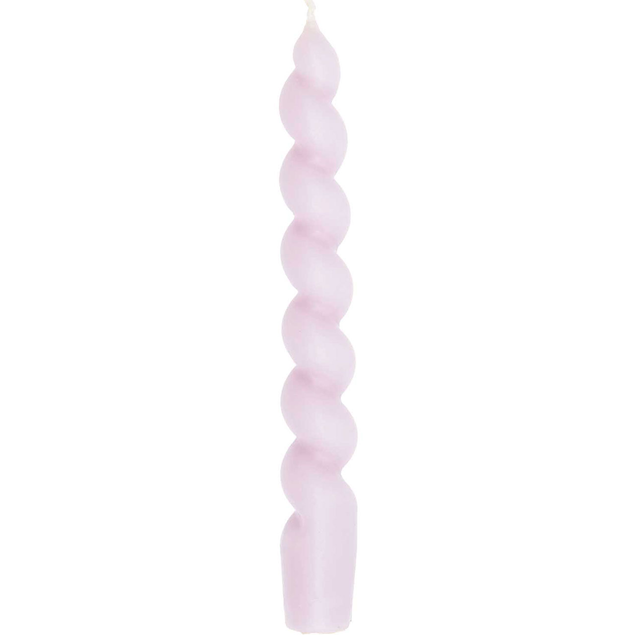 Decorative Candle - Soft Lilac Spiral - 18.5cm