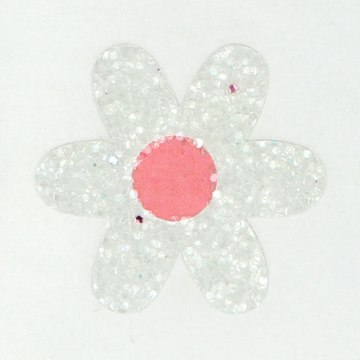 8 Glitter Daisy Sticker Sheets