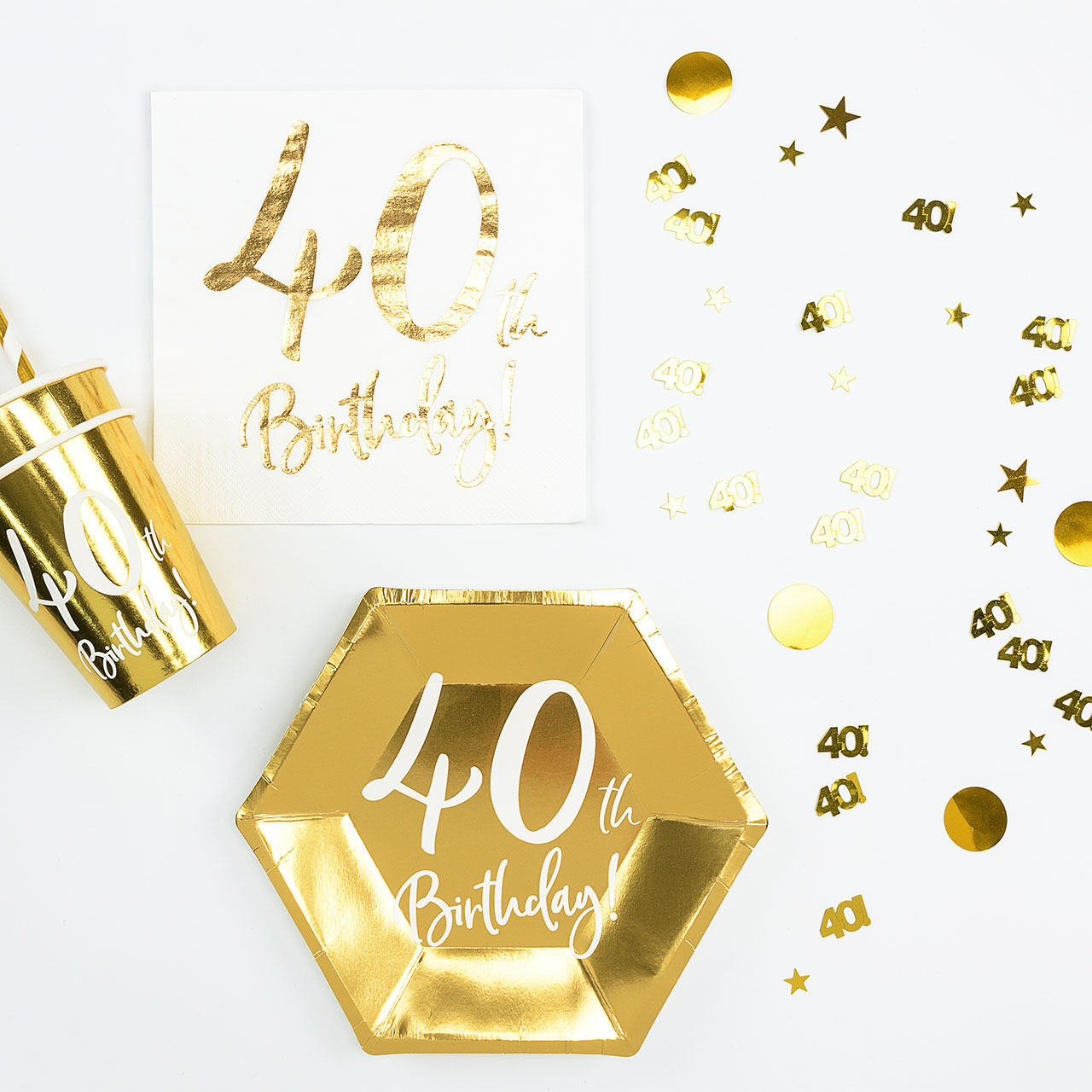 Confetti - Gold "40"