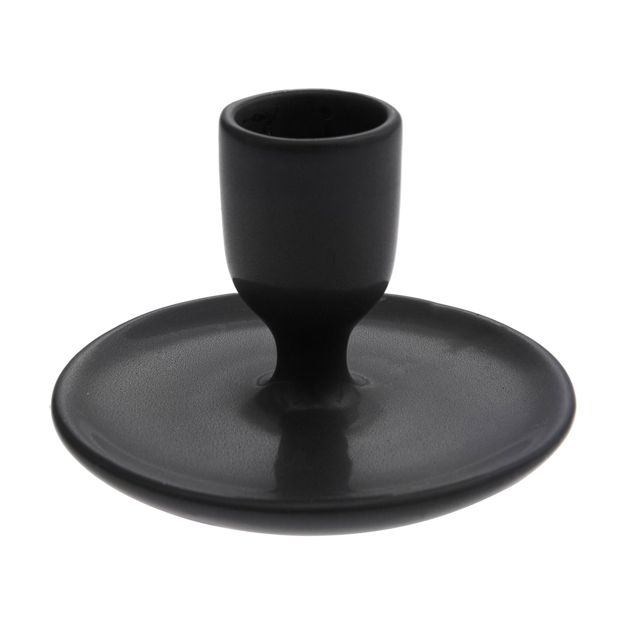 Kerzenständer - Keramik Schwarz - Small