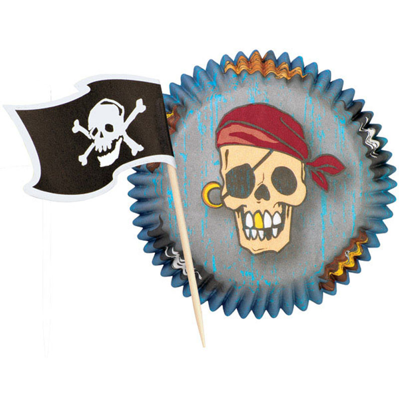 Cupcake & Picker-Set Pirat