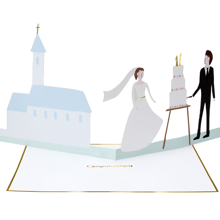 Ziehharmonika-Karte Just Married 