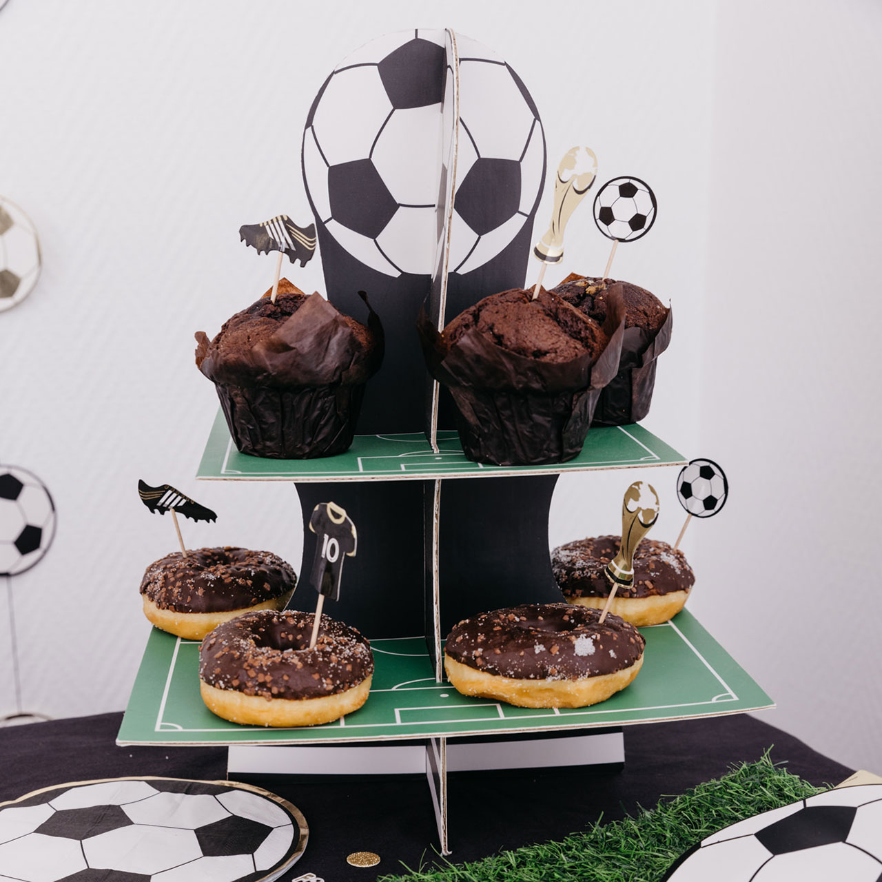 Cupcake Stand - Soccer