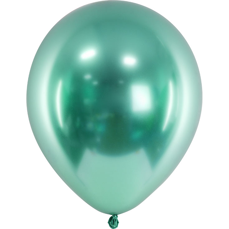 5 Ballons Glossy Green