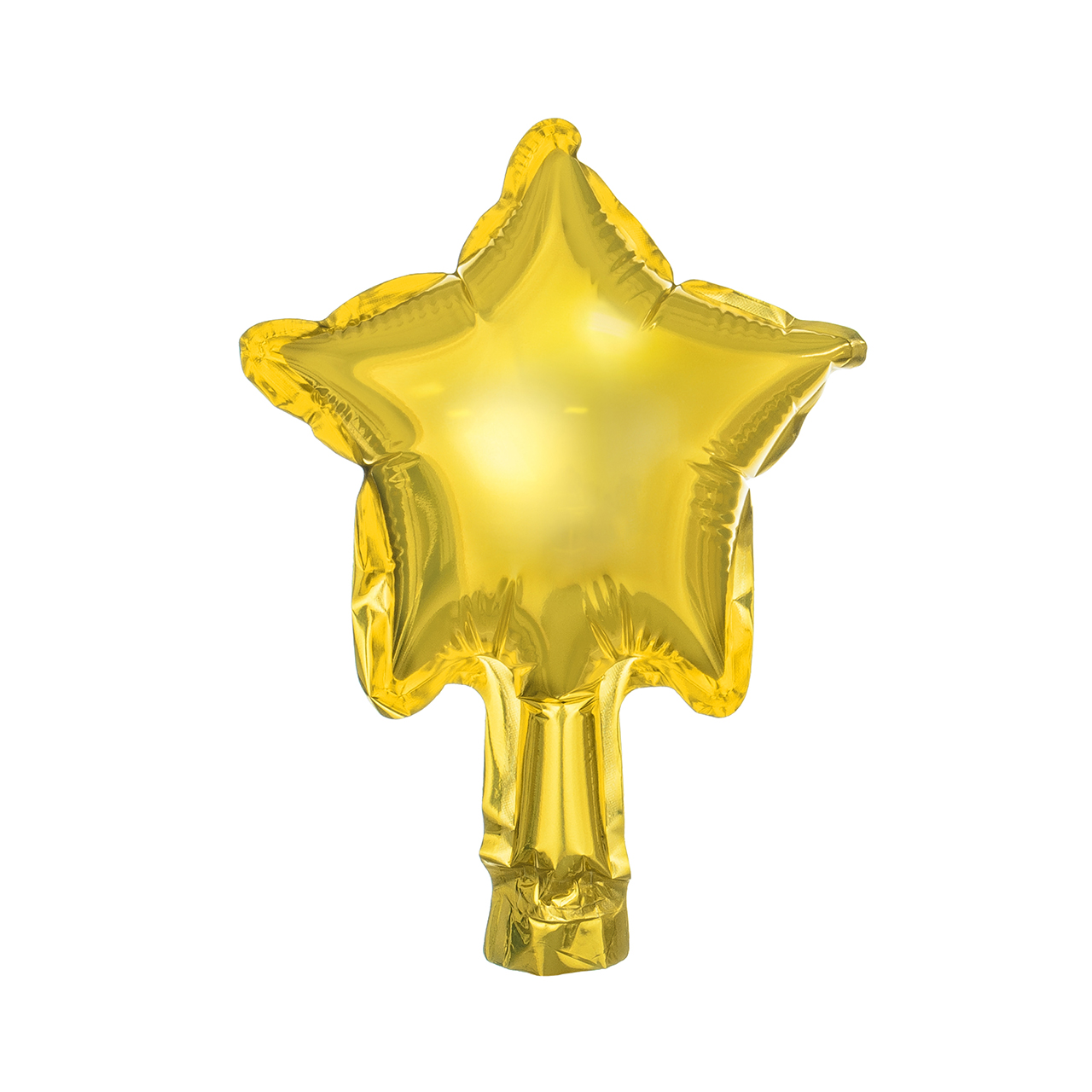 5 Mini Gold Star Foil Balloons