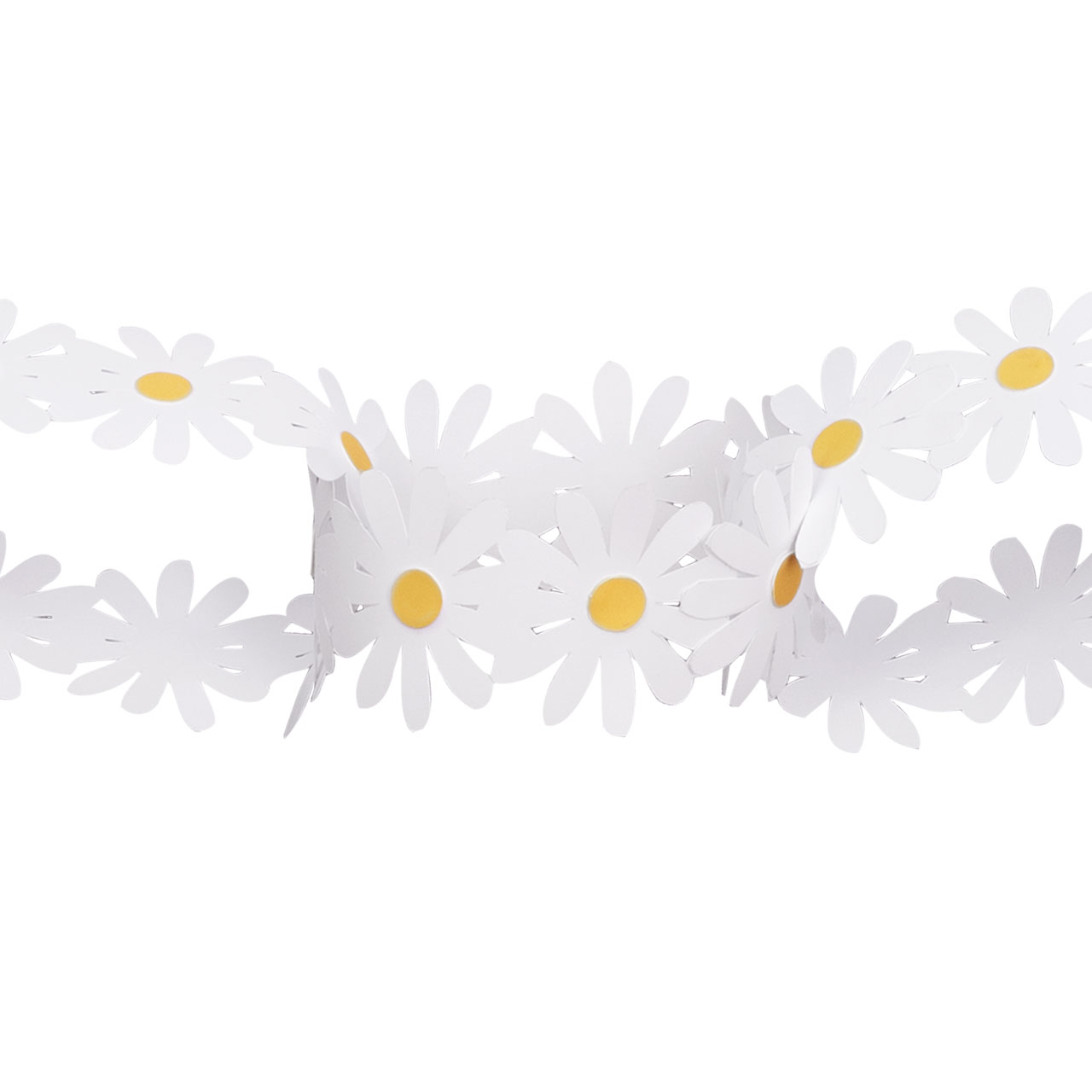 Papierkette - Gänseblümchen