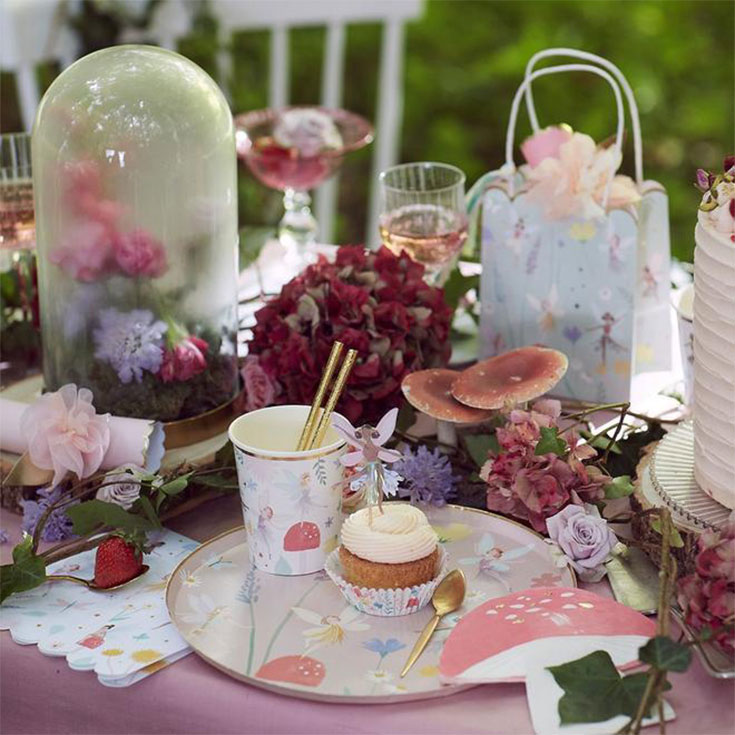 6 Fairy Tea Party Cups