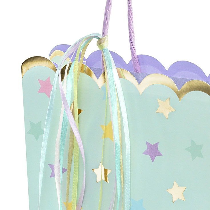 Mint Pastel Stars Gift Bag