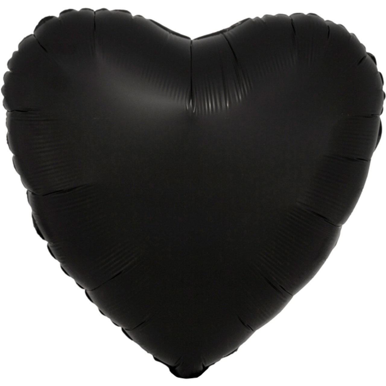  Foil Balloon - Black Heart Satin
