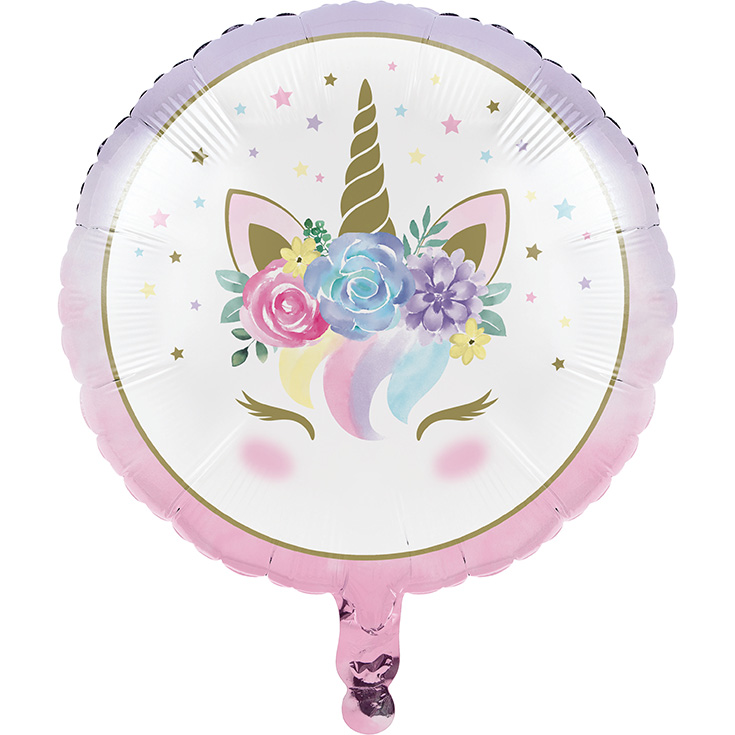 Folienballon Pastel Unicorn