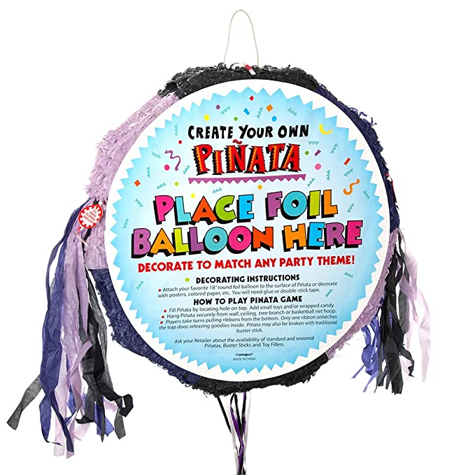 DIY Zieh-Piñata Schwarz & Lila
