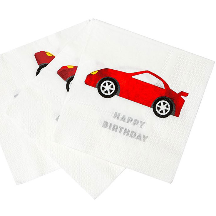 16 Small Party Racer Napkins