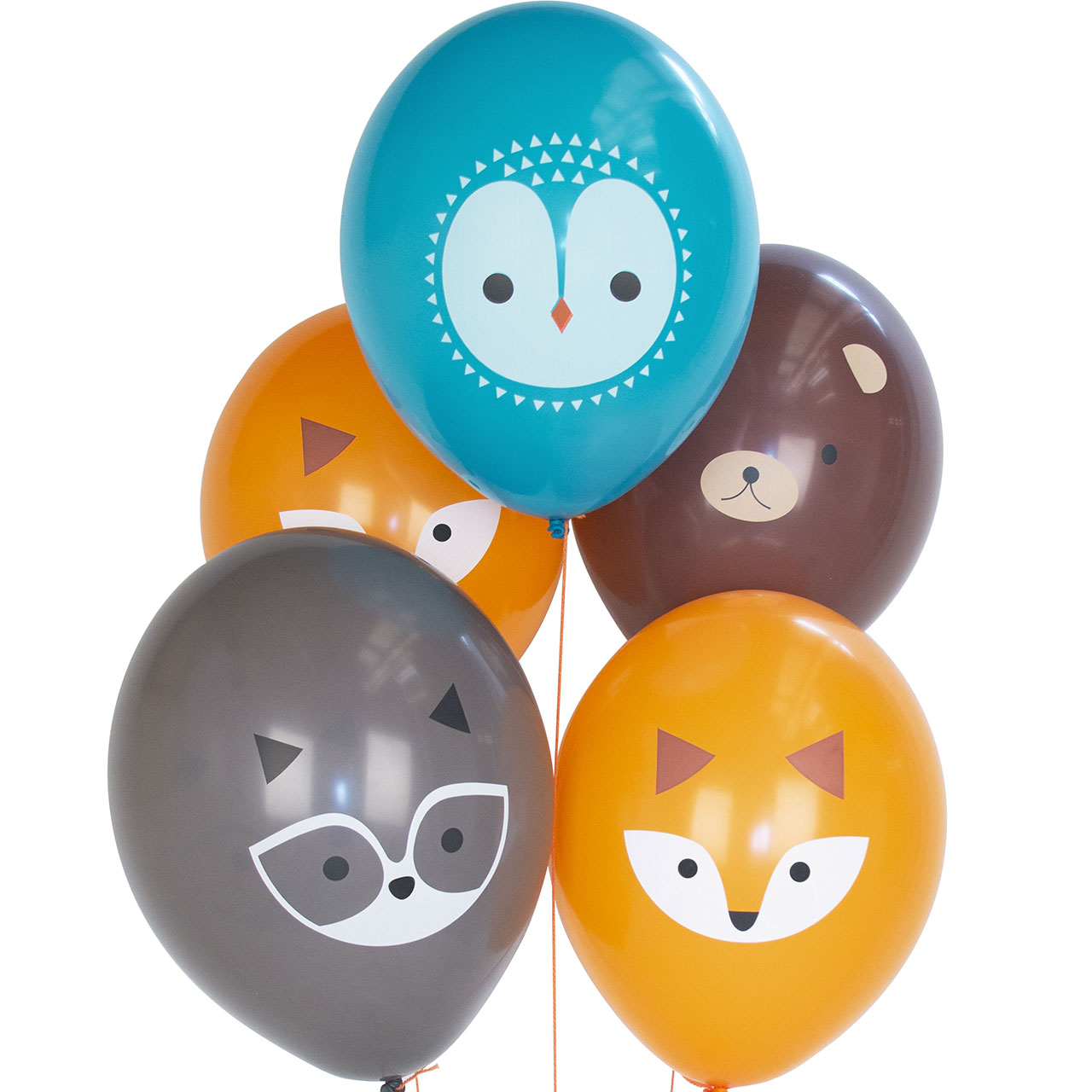 5 Ballons Waldtiere