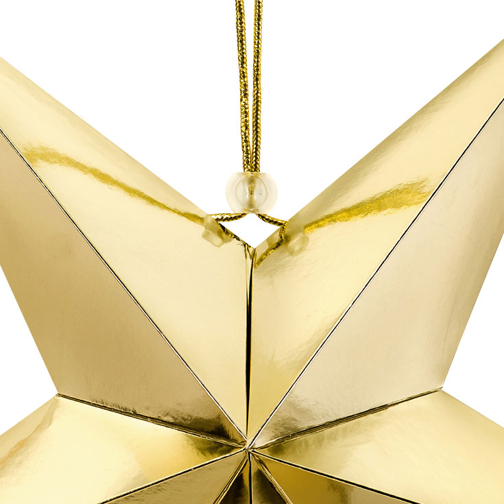 Gold Star Decoration - 45cm