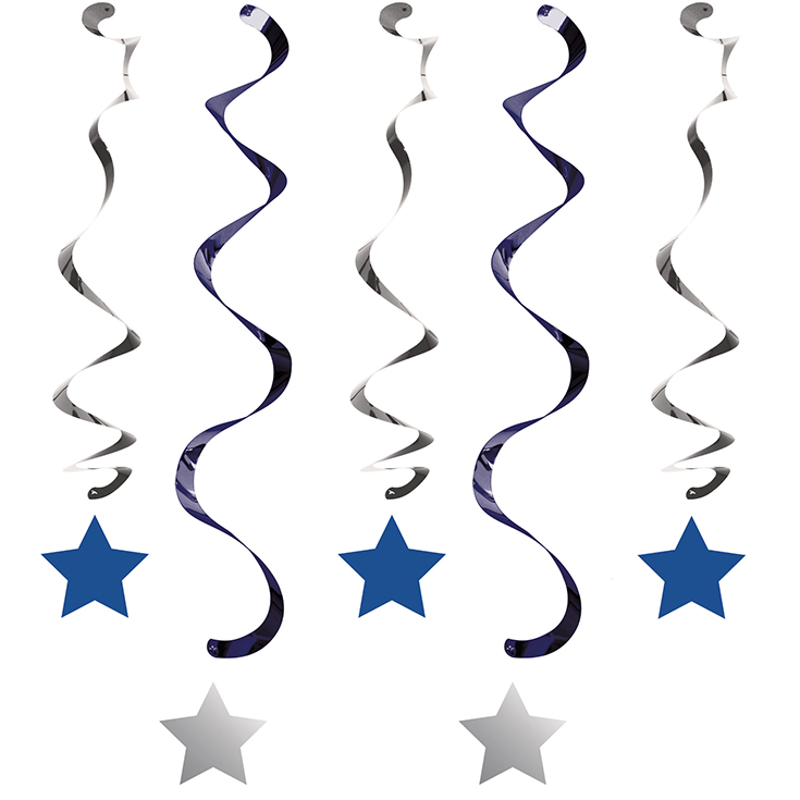 5 One Little Star - Blue Swirls