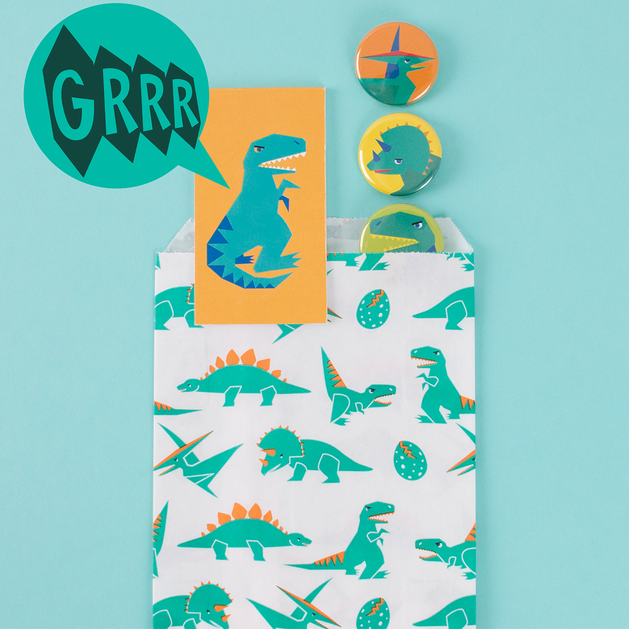 10 Dino Party Bags