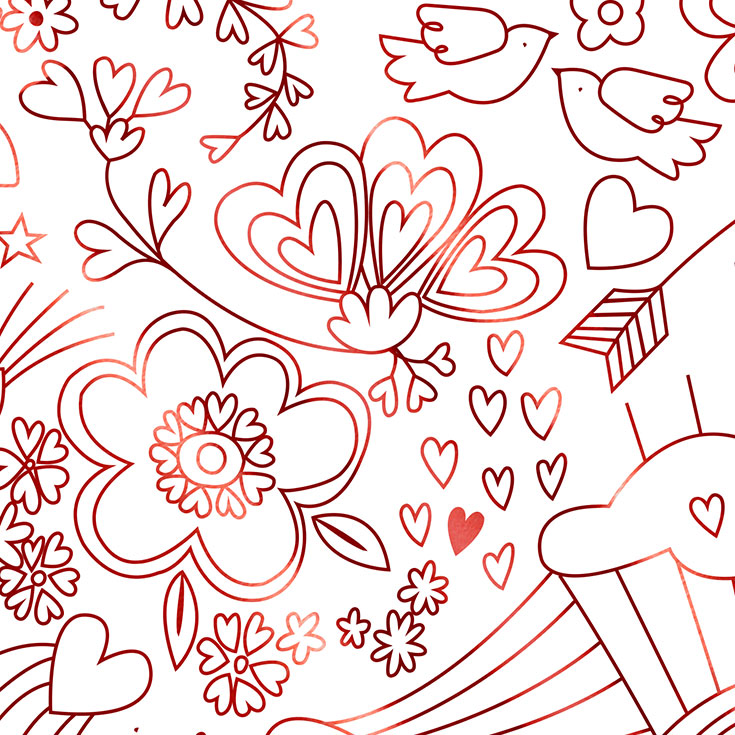 2 "Love" Colouring Posters