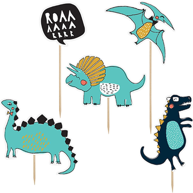 Cupcake Toppers - Dino Party 