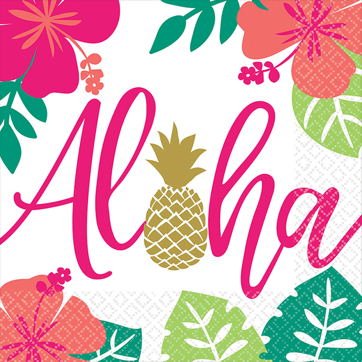 16 Servietten Aloha