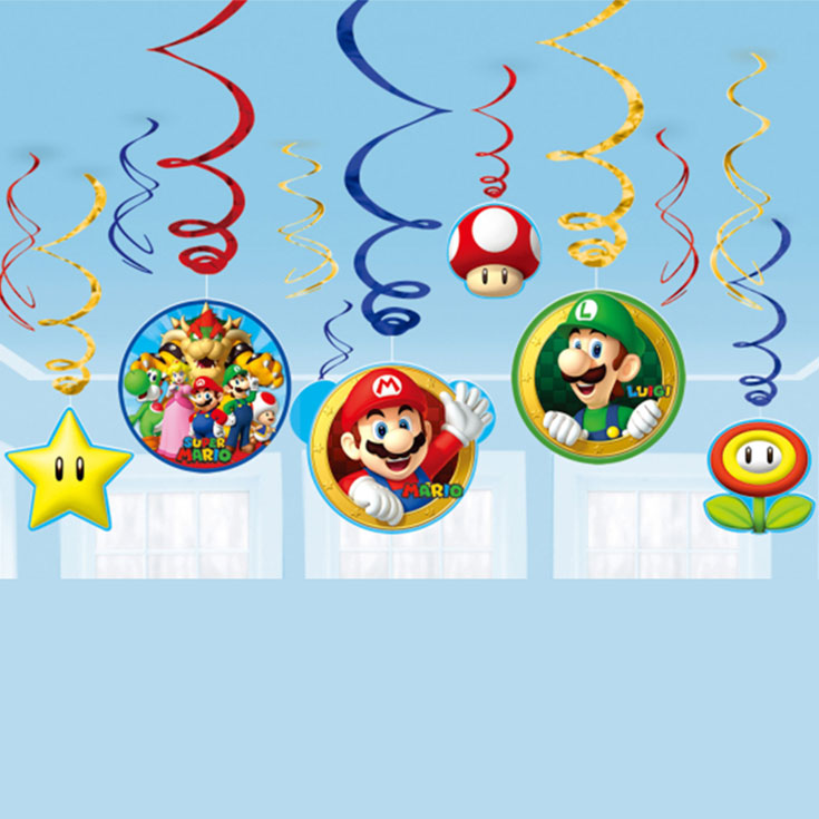 12 Super Mario Swirls