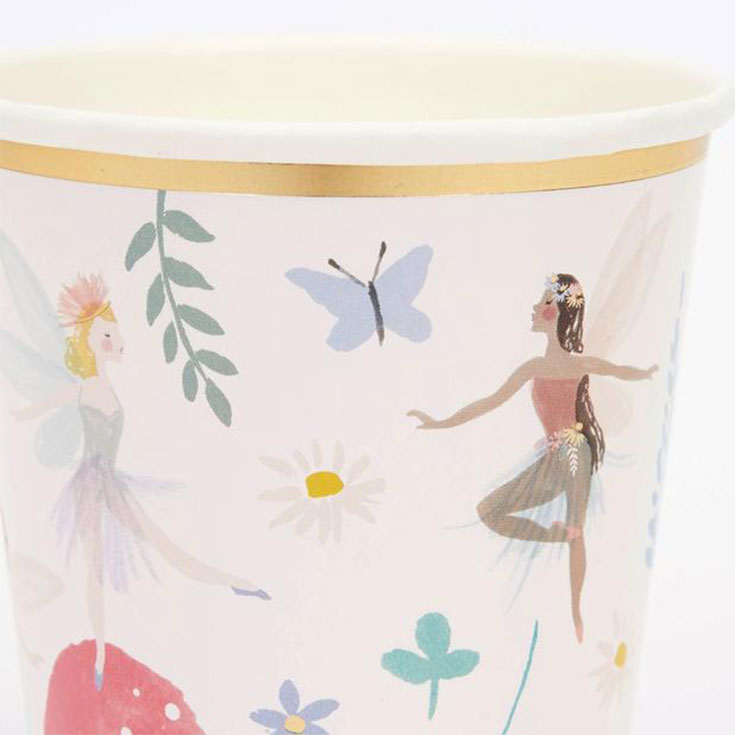 6 Fairy Tea Party Cups