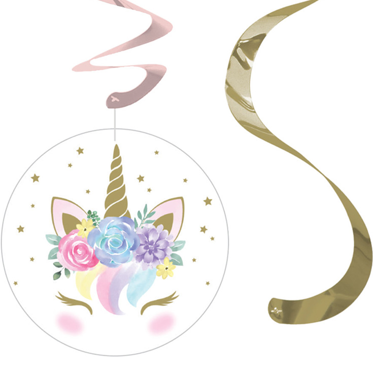 5 Pastel Unicorn Swirls