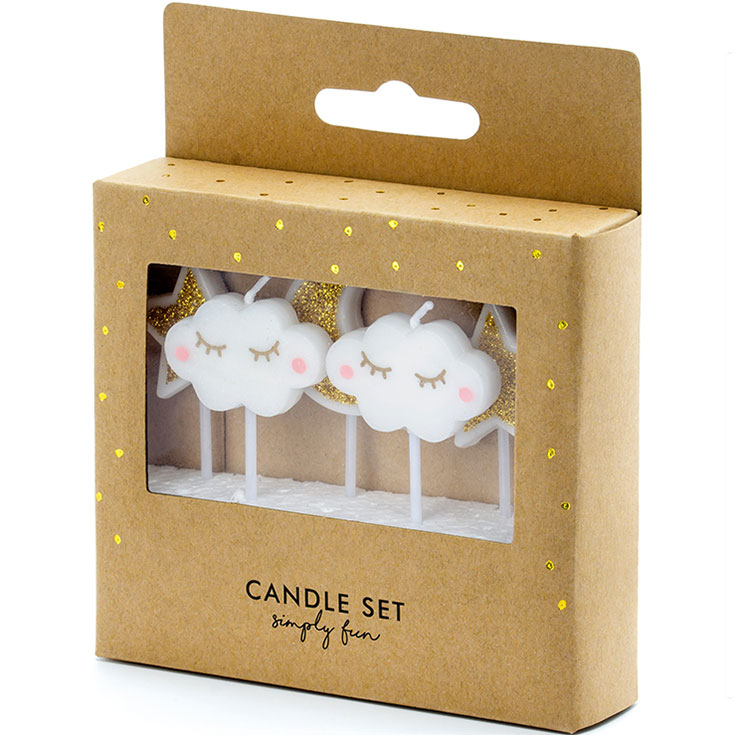 5 Little Star Pick Candles