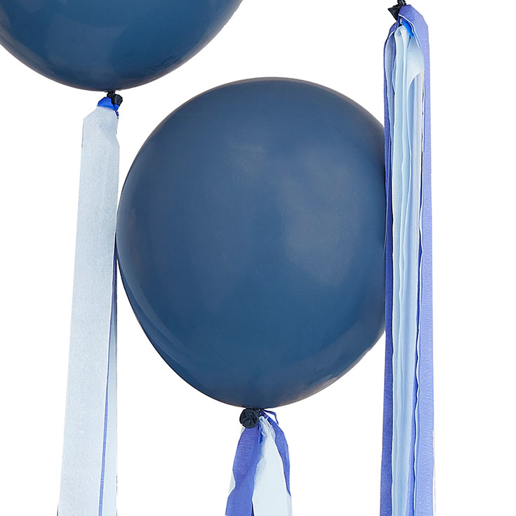 Ballonbänder Navy & Blau