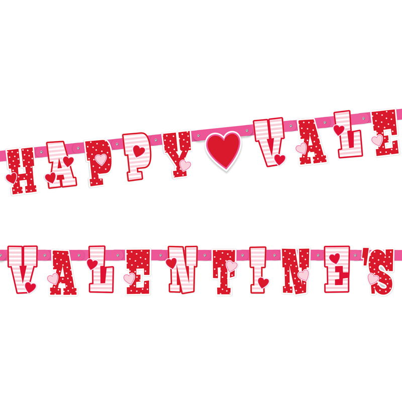 'Happy Valentine´s' Jointed Banner 