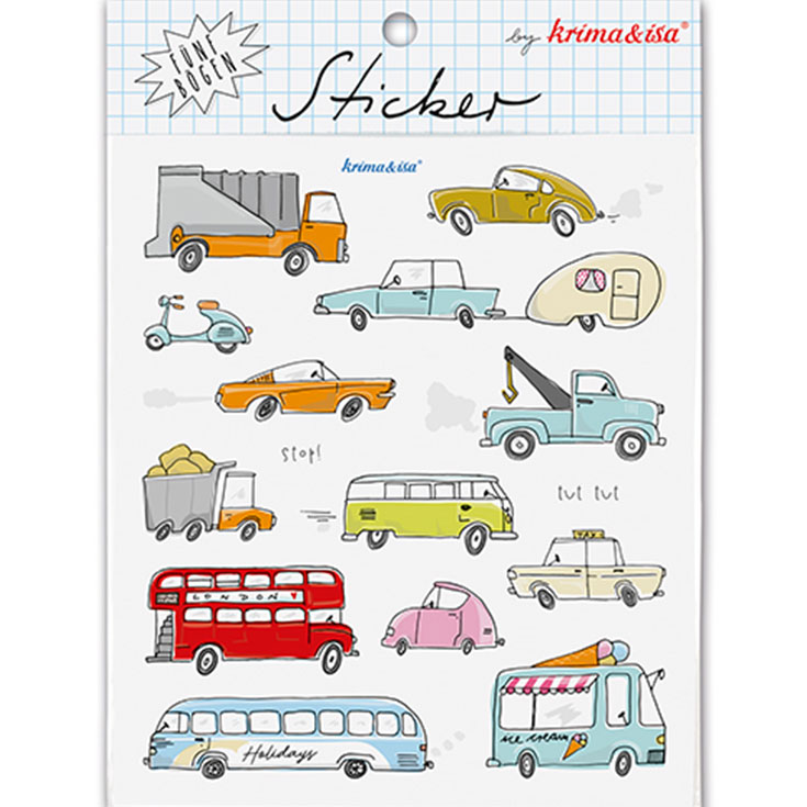 5 Vehicle Sticker Sheets