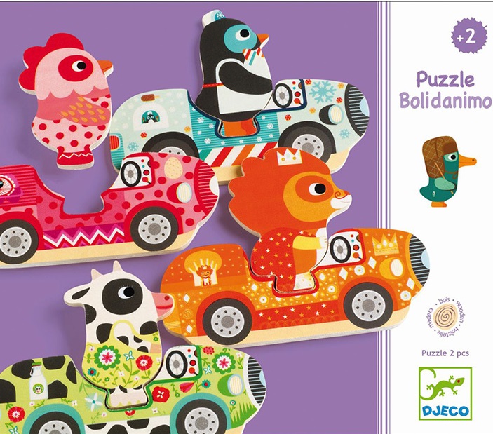 8 Wooden Animal Puzzles - Bolidanimo