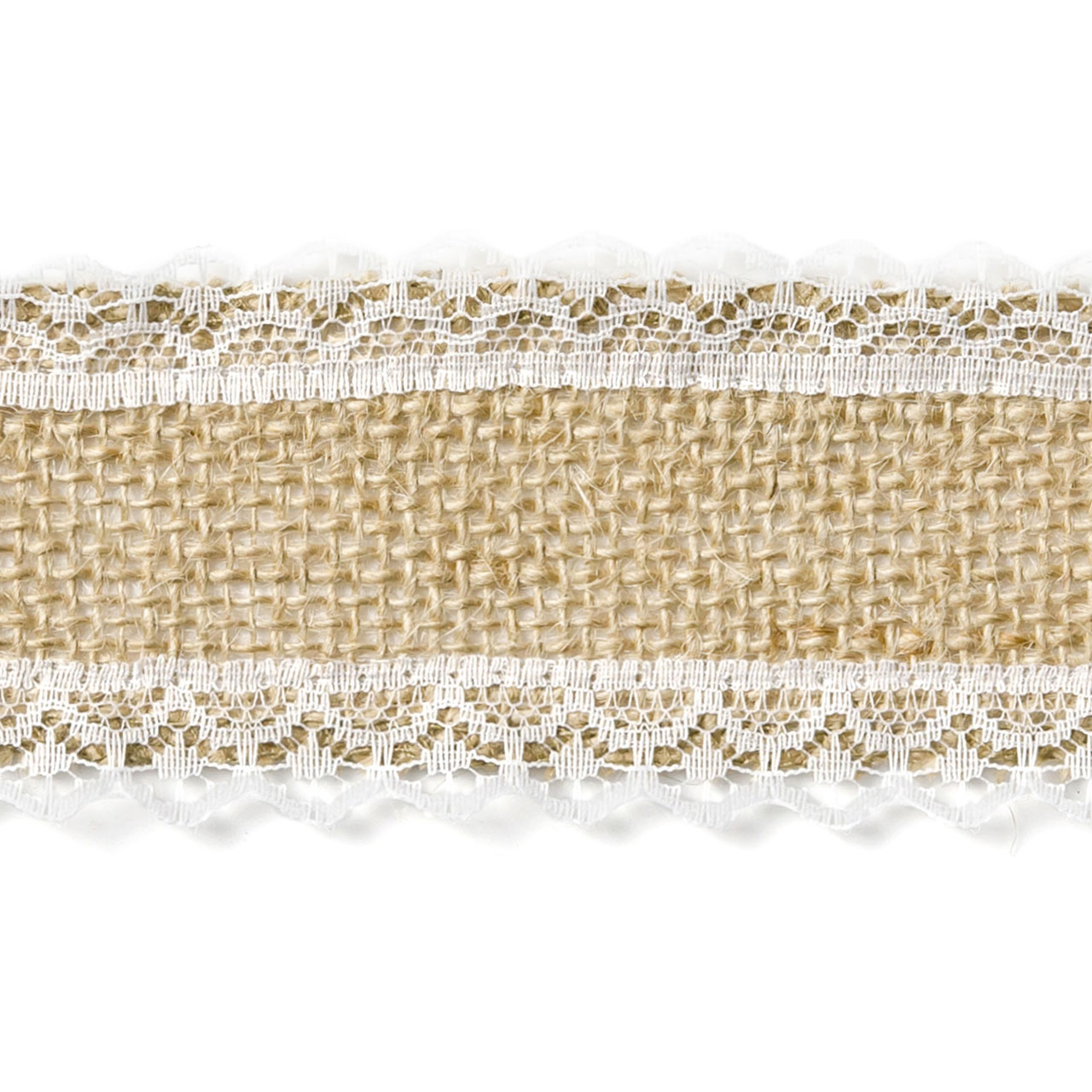 Jute Tape with Lace Edging