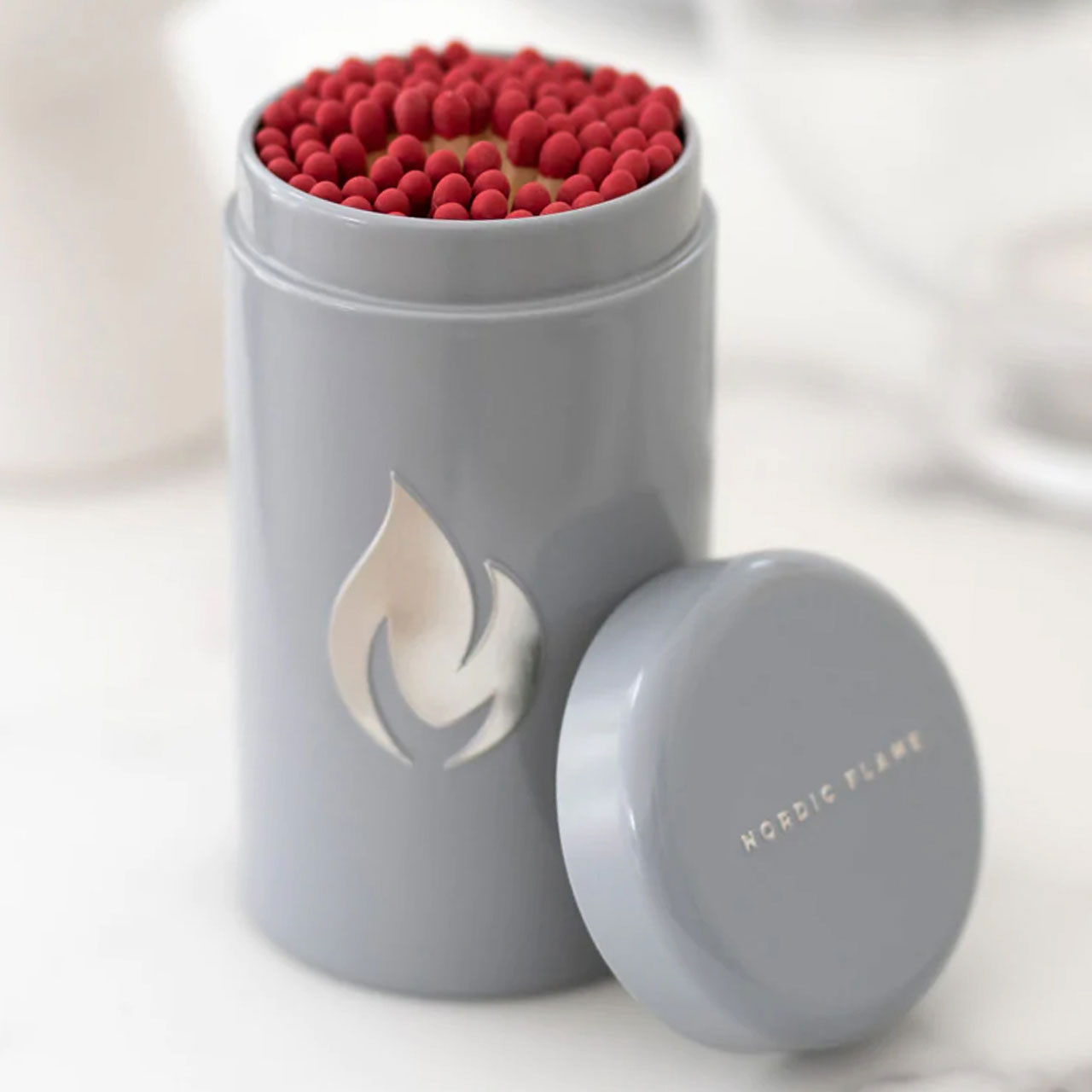 Candle Accessories - Grey Tin of Matches