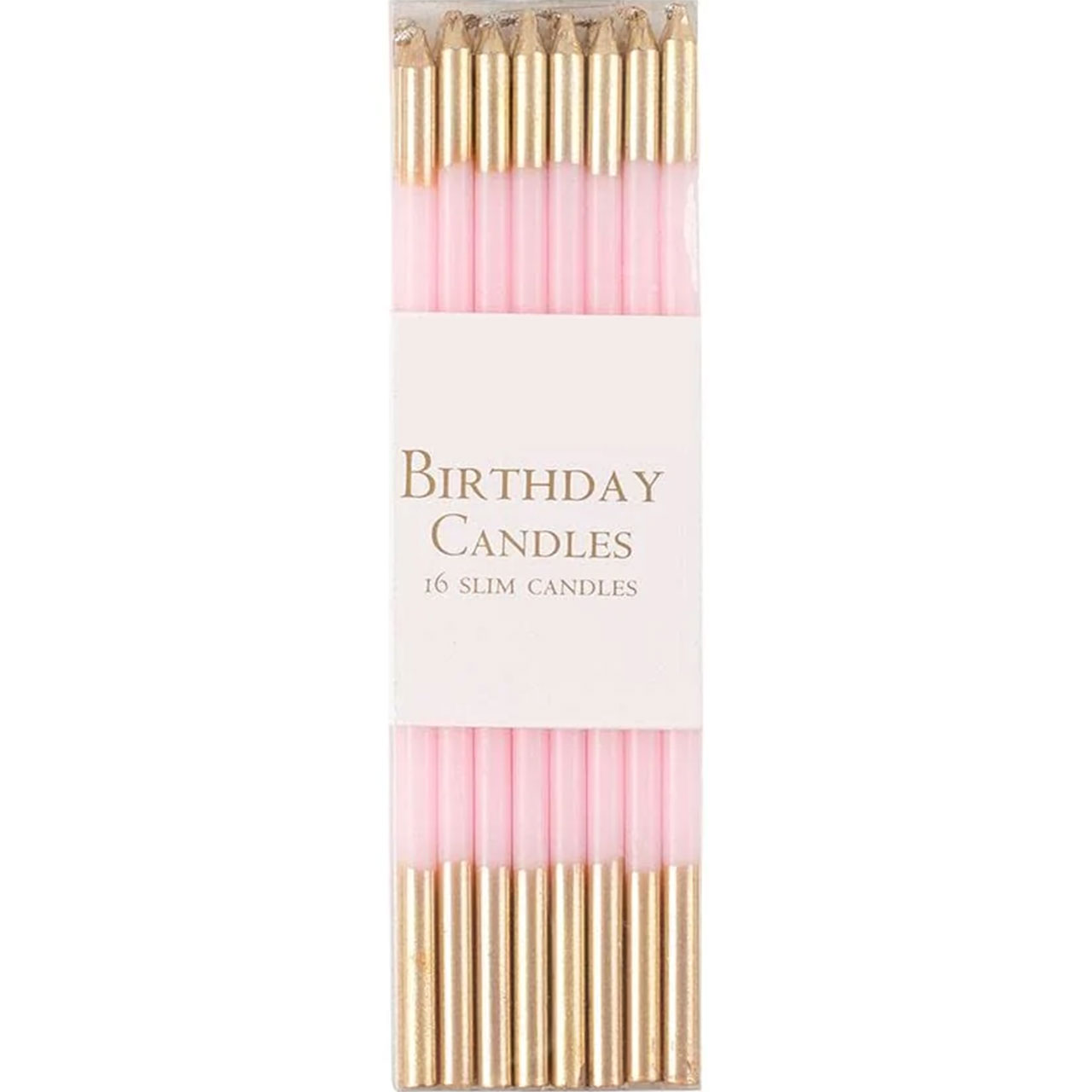 Cake Candles - Pastel Pink & Gold