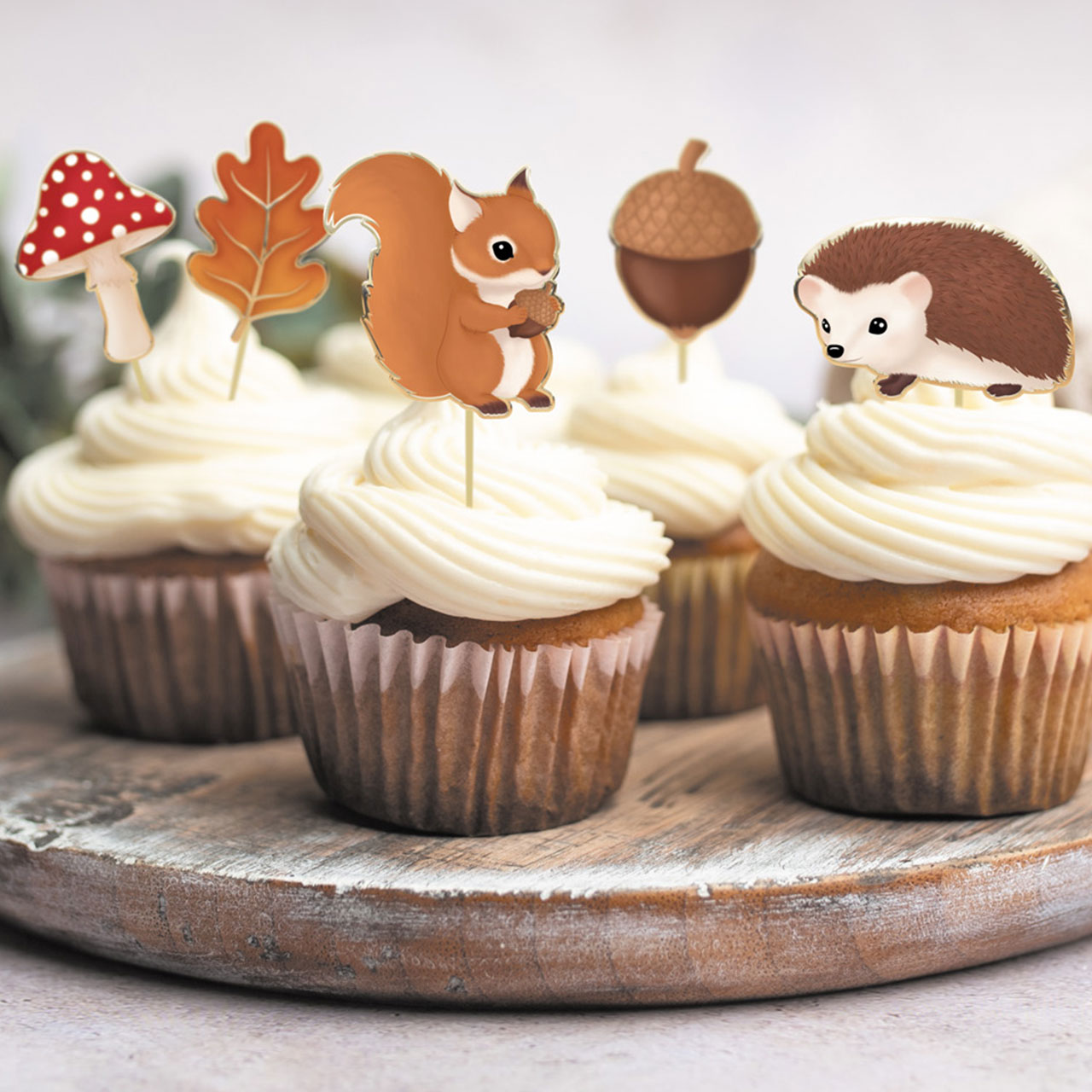 Cupcake Toppers - Woodland