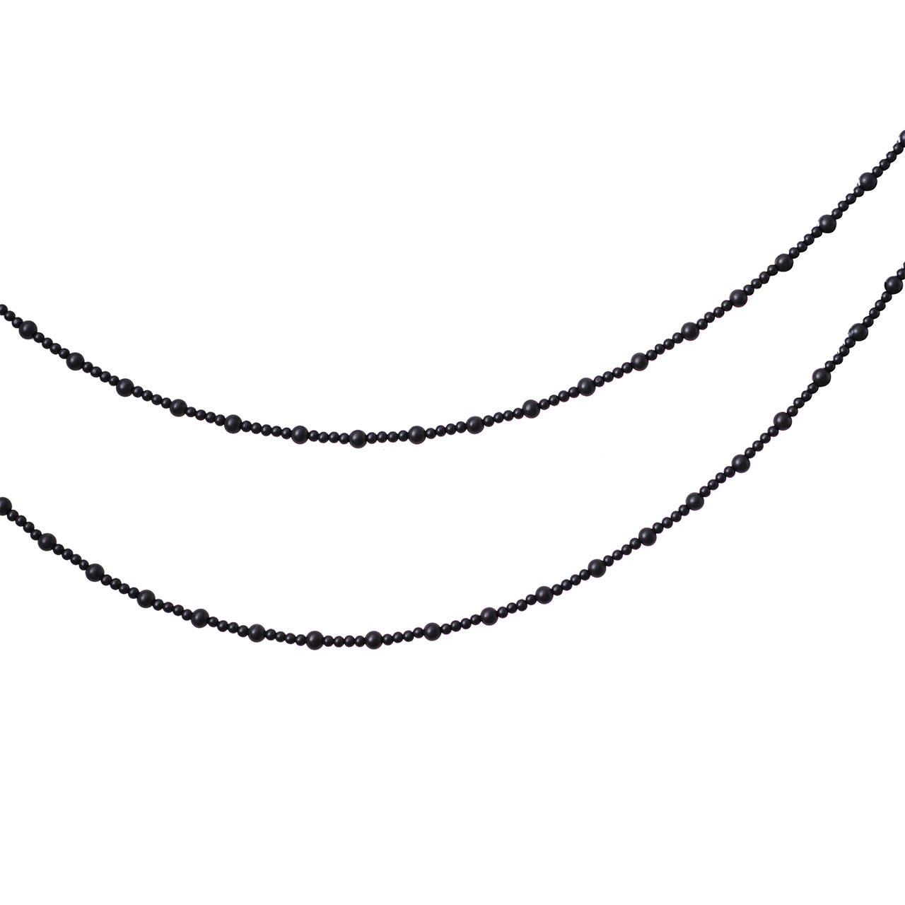 Girlande - Schwarze Perlenkette