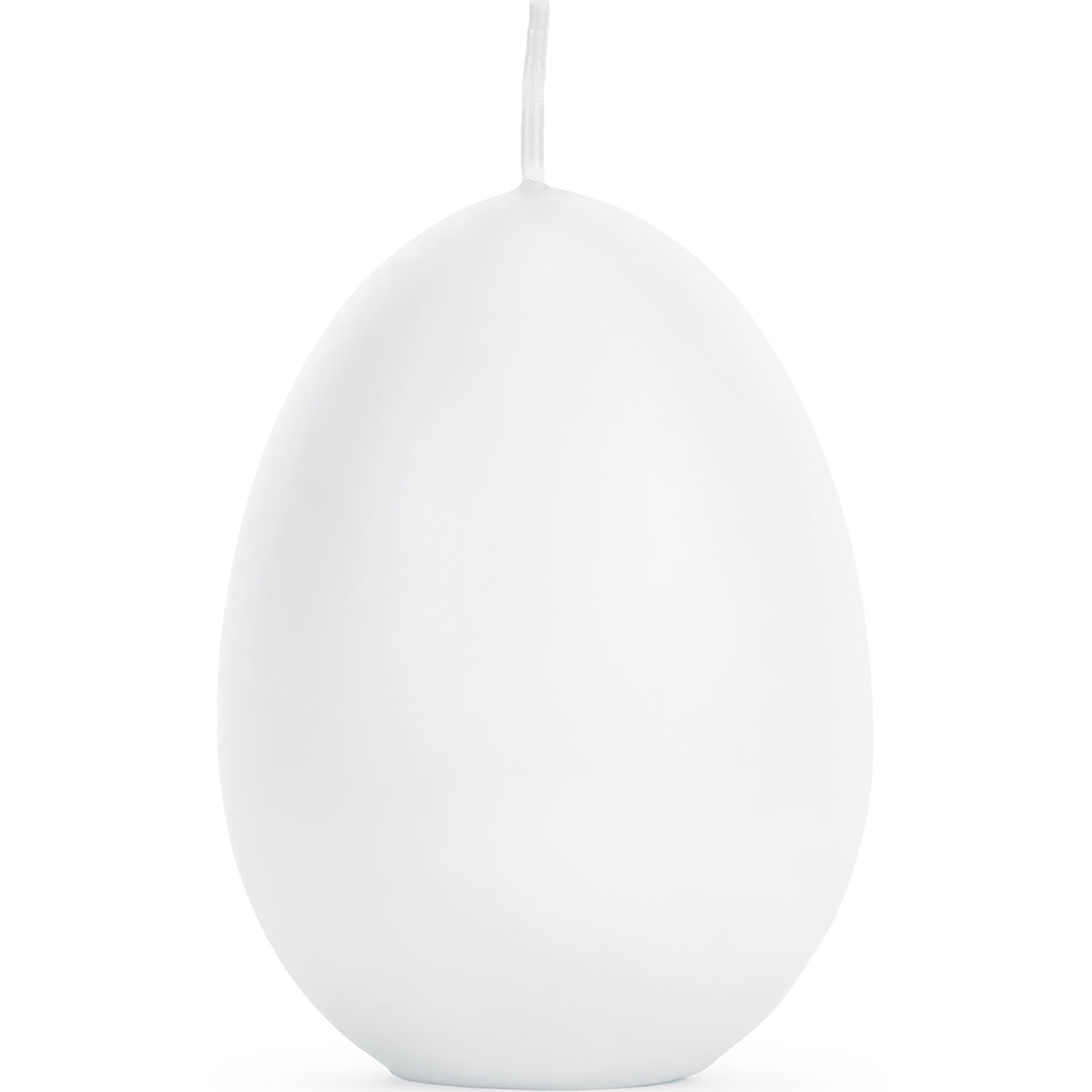 Dekorative Kerze - Weißes Ei - 10cm