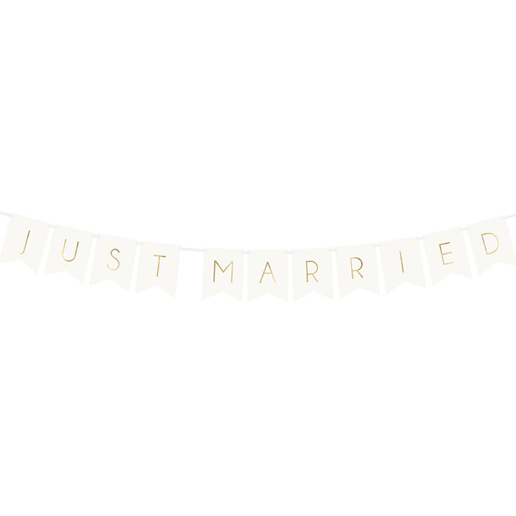 Just Married Wimpelkette