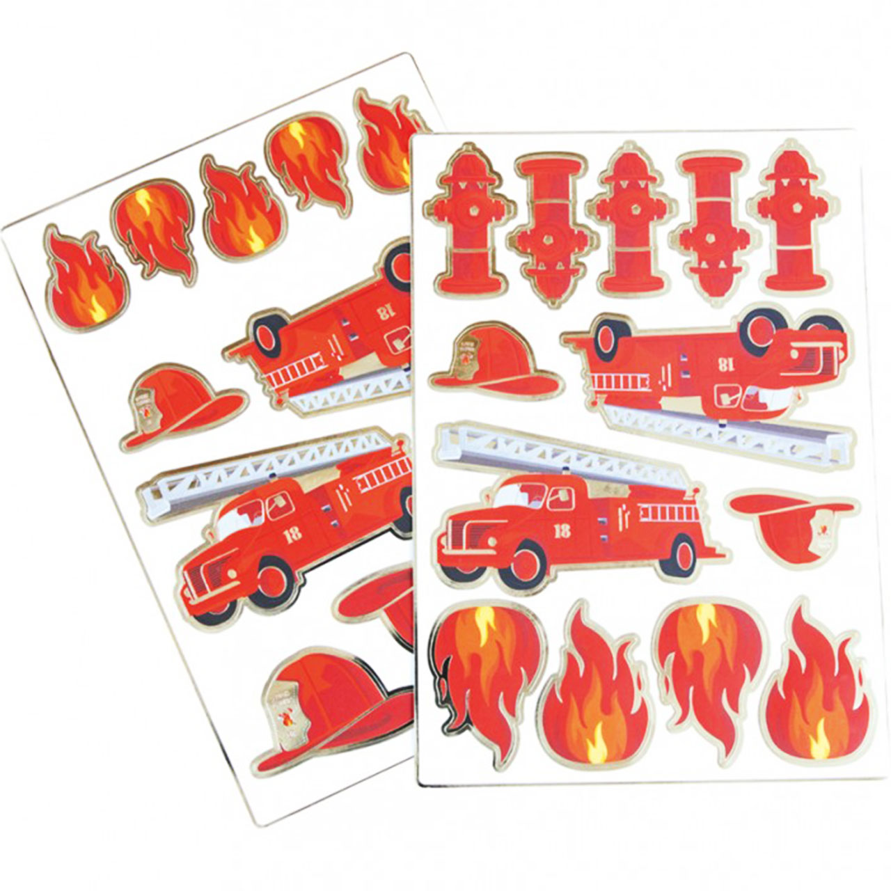 25 Fire Engine Stickers