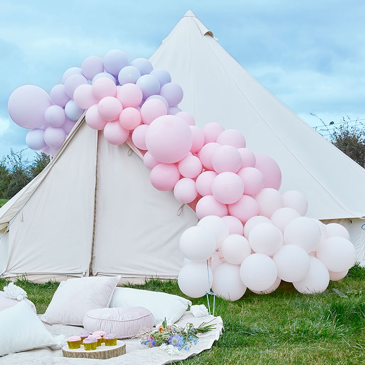 Luxe Purple & Pink Balloon Garland