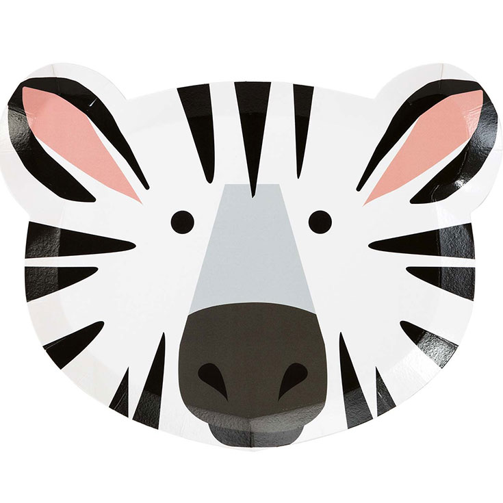 12 Party Animal Face Plates
