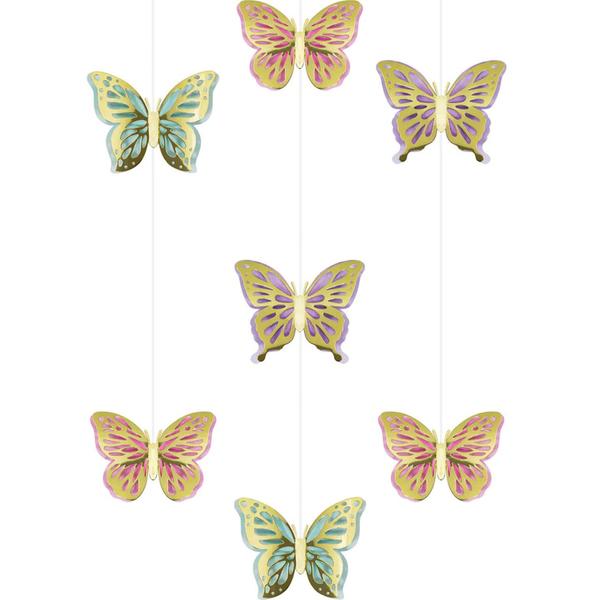 Dekorationsketten - Schimmernde Schmetterlinge