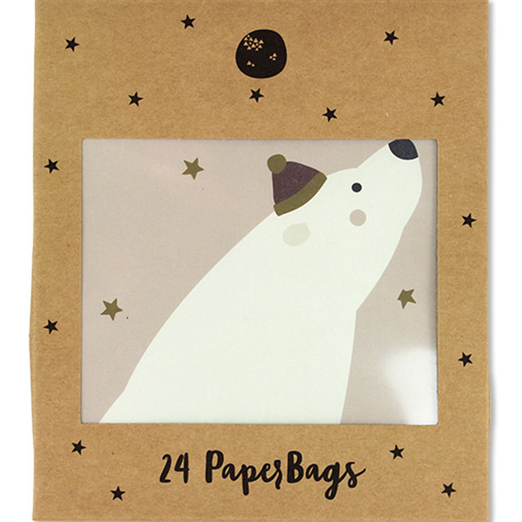 24 DIY Advent Calendar Gift Bags - Polar Bear