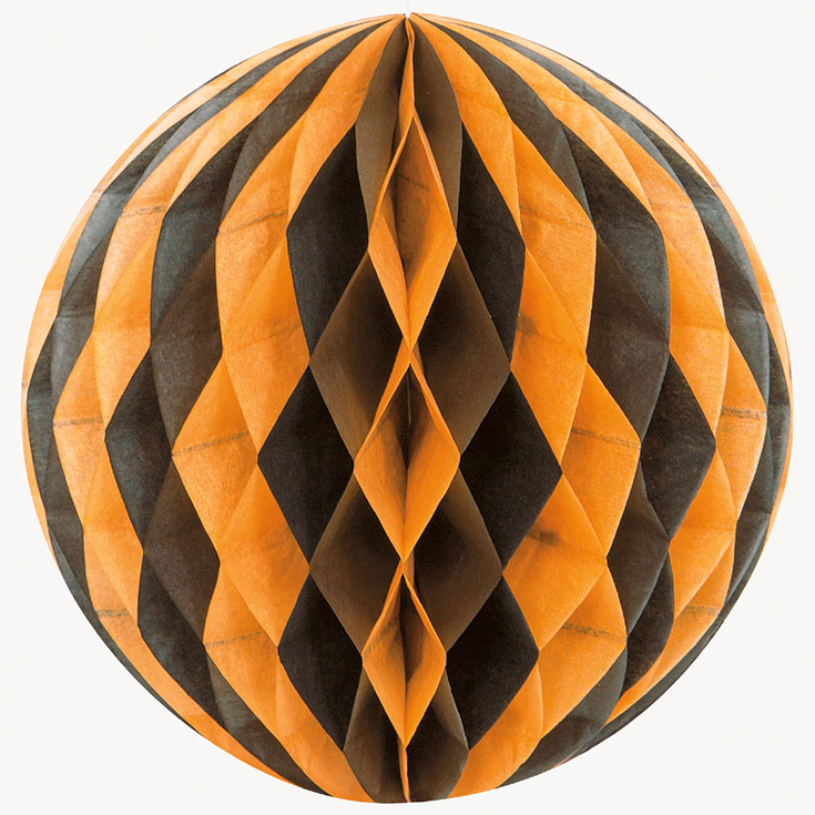 Wabenball - Schwarz & Orange (20cm)
