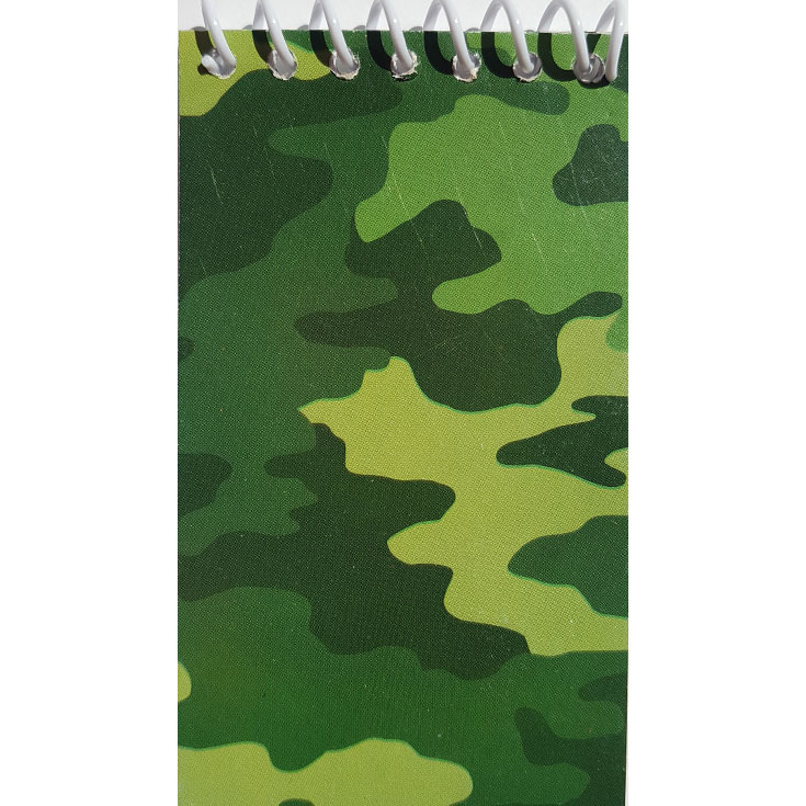 Mini Notizblock Camouflage