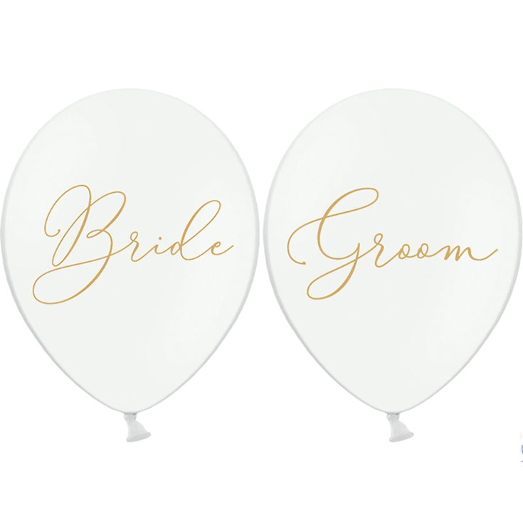 6 Bride & Groom Ballons