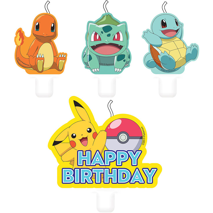4 Pokémon Kerzen